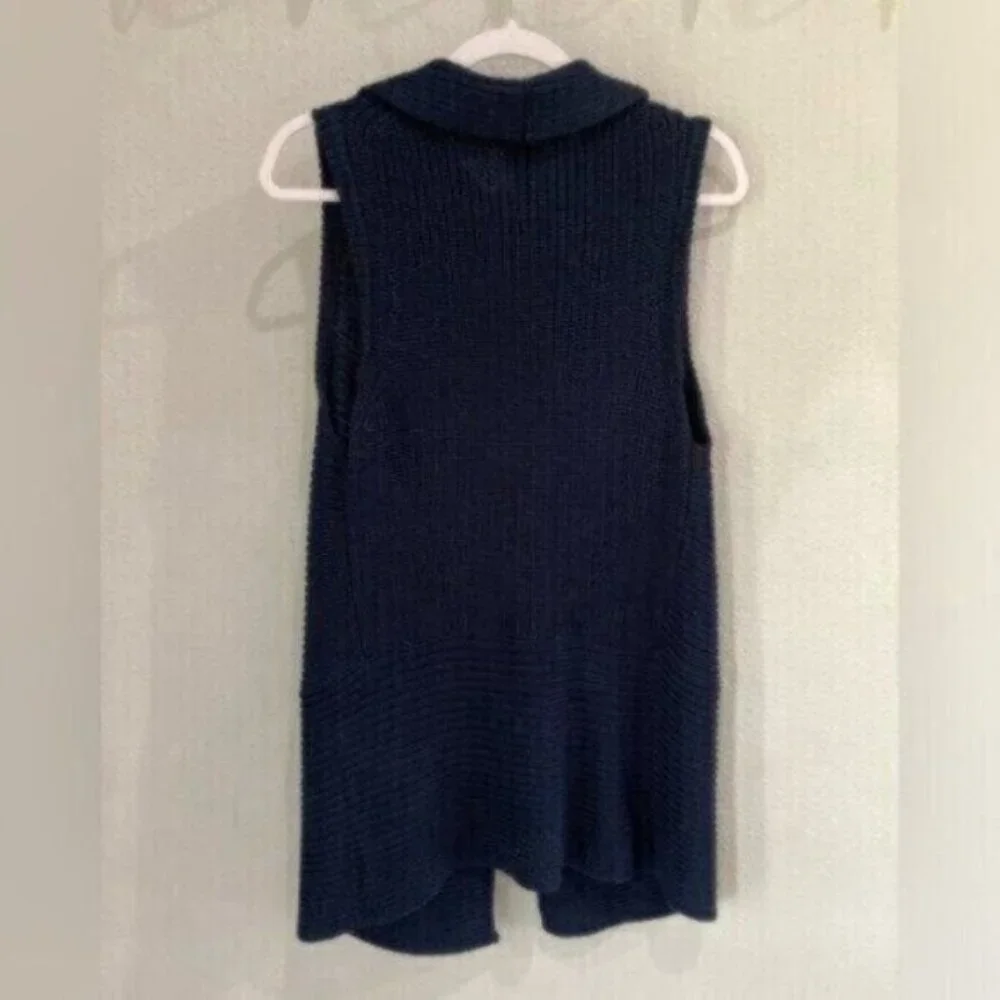 Chico’s Knitted Casual Soft Cardigan Wool Everyday Sweater Lounge Blue Western